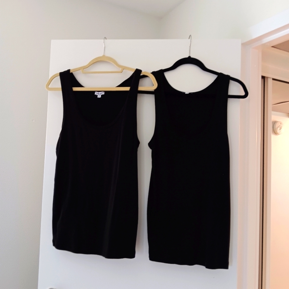 Two Black Splendid Tank Tops